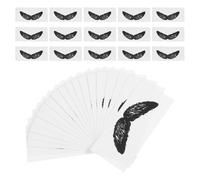 EXAOMBLE Accessoires D'épilation Nez et Moustache en Pp Noir, 100pcs, Protège-moustaches Cire Chaude et Saleté, pour Soins Barbe et Décoration DIY