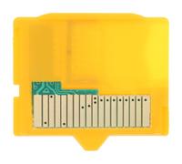 EXAOMBLE Adaptateur Carte Mémoire Microsd vers Carte Mémoire Compacte Jaune Compatible Appareils Photo Olympus Support Microsdhc Identification Facile
