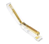 EXAOMBLE Agrafeuse Manuelle Professionnelle en Plastique Transparent Légère et Compacte pour Bureau et Maison Ressort Automatique