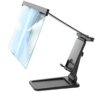 EXAOMBLE Amplificateur D'écran de Téléphone Portable Noir Lentille Acrylique et Coque Abs, Facile à Transporter, Réduit la Fatigue Oculaire, pour Garçon et Filles et Personnes Âgées