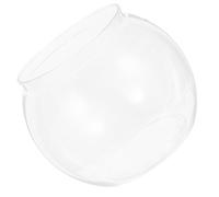 EXAOMBLE Aquarium Rond en Plastique Transparent Décoration de Bureau Résistante aux Chocs pour Poissons Rouges et Petites Tortues pour Relaxation Bureau