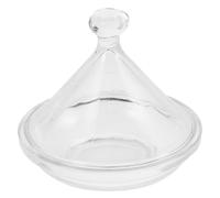 EXAOMBLE Assiette à Gâteau en Verre avec Couvercle, Design Élégant et Facile à Nettoyer, pour Table de Fête Cuisine, Plateau de Présentation pour Desserts