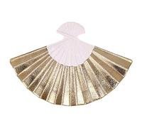 EXAOMBLE Assiette de Présentation de Sushis en Porcelaine 32X21,5 CM Forme Éventail pour Sashimis, Salades et Repas Japonerie