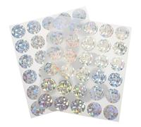 EXAOMBLE Autocollants à Gratter Ronds en Papier 2 Feuilles 2,5 Cm Diamètre pour Jeux et Récompenses Protection du Contenu Interaction Invités