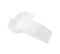EXAOMBLE Bassin pour Tortues en Plastique Blanc avec Rampe Moderne pour Bain de Reptile et Décoration de Terrarium pour Tortue et Dragon Barbu