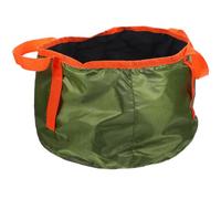 EXAOMBLE Bassine Pliable Camping en Polyester Vert, Bassin Portable et Imperméable, Pratique Activités de Plein Air Randonnée