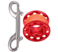 EXAOMBLE Bobine de Ligne de Guidage en Alliage D'aluminium Mousqueton, Dévidoir à Doigt pour Plongée en Apnée, pour Exploration en Plongée Souterraine et Spéléologie