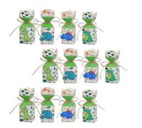 EXAOMBLE Boîte à Bonbons Dinosaure 12 Pièces Motifs Dessins Animés en Carton pour Goûter Dinosaure et Shower Garçon et Filles
