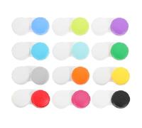 EXAOMBLE Boîte à Lentilles en Plastique Petit et Léger, Étui de Rangement pour Lentilles de Contact Anti-Usure, pour Travail et Cours, Pack de 12 Pièces Pratique