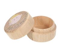 EXAOMBLE Boîte à Souvenirs pour Bébé Garçon et Fille Première Coupe de Cheveux, Coffret en Bois Solide, Design Mignon Fonctionnel, Conservation Précieuse des Mèches, pour Chambre d'Garçon