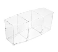 EXAOMBLE Boîte de Rangement Acrylique et Facile à Nettoyer pour Capsules de Café 3 Compartiments, Design Moderne Maison Bureau