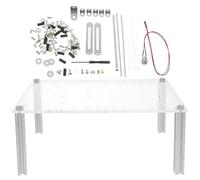 EXAOMBLE Boîtier PC Gamer ATX Cadre D'ordinateur Ouvert en Alliage D'aluminium, Support Carte Mère Matx, Facile à Installer pour Maintenance et Dépannage