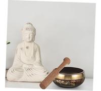 EXAOMBLE Bol Chantant Tibétain avec Bol de pour Yoga et Style Aléatoire pour Relaxation Spirituelle