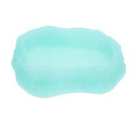 EXAOMBLE Bol Lumineux pour Reptiles Bol d'eau pour Reptiles Résistant à l'usure en Résine XS Lumineux Alimentation Aquarium Terrarium