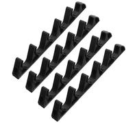 EXAOMBLE Boucle de Réglage en Plastique Noir 4pcs pour Chaise Longue Pliable Extérieure Design à 5 Dents et 5 Positions Ajustables pour Camping et Loisirs