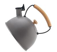 EXAOMBLE Bouilloire Résistante à Chaleur en Acier Inoxydable Poignée en Bois de Hêtre et Chauffage de Vin Chaud pour Cuisinière à Gaz