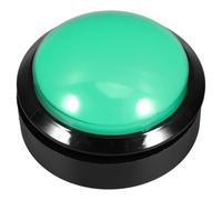 EXAOMBLE Bouton-poussoir de Remplacement Convexe Vert Micro-interrupteur Jaune et Éclairage Led, Accessoire pour Machine de Jeu et Distributeur Automatique, Interrupteur Industriel