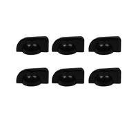 EXAOMBLE Boutons de Potentiomètre et Ouverture de 6mm Lot de 6 en Plastique Noir Remplacement Design Créatif Accessoires Indispensables pour Guitare pour Potentiomètre