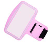 EXAOMBLE Brassard de Sport en Néoprène pour Téléphone Portable Sangle Ajustable et Trous pour Écouteurs, Sacoche de Course pour Running en Extérieur