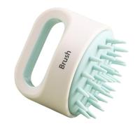 EXAOMBLE Brosse de Massage et Nettoyage Doux Garçon et Filles pour Cuir Chevelu Bleu en Abs et Tpr Poils à Bouts Arrondis pour Stimuler la Circulation Sanguine