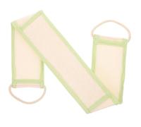 EXAOMBLE Brosse Dorsale Exfoliante pour Bain en Loofah Naturel Sangle de Traction, Accessoire Bain Léger pour Massage et Embellissement Peau