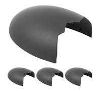 EXAOMBLE Cachette pour Reptiles 4pcs en Plastique Noir, Grotte Creuse Réaliste pour Terrarium, Décor Enrichissant L'habitat des Serpents et Lézards