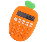 EXAOMBLE Calculatrice Comptable Orange en Plastique Portable 12 Chiffres, Calculatrice Financière Électronique Compacte pour Bureau et Étudiants Plusieurs Styles