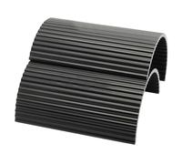 EXAOMBLE Cale de Guidon en Alliage D'aluminium 2pcs, Feuille de Conversion Stable et Facile à Assembler, Adaptateur pour Guidon de Vélo VTT Noir