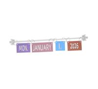 EXAOMBLE Calendrier Flip Coloré avec Support et Cartes Ensemble Boho pour Classe Calendrier Bulletin Board Interactif pour École Maternelle