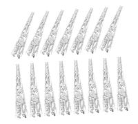 EXAOMBLE Capuchons de Perles Métalliques 42Mm pour Bijoux DIY 120Pcs Embellissements pour Bracelets et Colliers Accessoires de Bricolage Couleur Conception de Séparateur