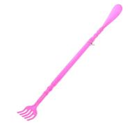 EXAOMBLE Chausse-pied et Gratte-dos en Plastique Rose Griffes de Massage, Outil Pratique pour Enlever Chaussures et Soulager Démangeaisons du Dos