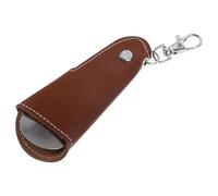 EXAOMBLE Chausse-pied Pliable Inox à Poignée Courte avec Porte-clés Aide à Enfiler Chaussures pour Seniors et Femmes Enceintes Compact et Portable pour Voyage et Quotidien