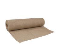 EXAOMBLE Chemin de Table en Toile de Jute Vintage Rustique 10m, Matière Burlap, Peut être Cousu et Découpé, Décoration pour Mariage Champêtre et Événements