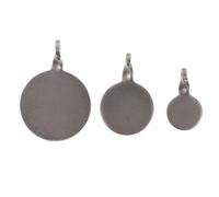 EXAOMBLE Cibles de Tir Légères et Faciles à Transporter en Acier Inoxydable Design Suspendu Lot de 3 pour Entraînement de Précision en Extérieur