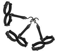 EXAOMBLE Cintres à Bottes Multifonctionnels 3 Pièces Sangles Réglables pour Séchage Rapide, Support Portable pour Bottes de Pêche en Randonnée et Camping en Plein Air