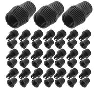 EXAOMBLE Clips Câbles pour Câbles Électriques Noirs en Pp, Connecteurs de Décharge de Traction Robustes et Résistants la Chaleur, 100 Sets pour Fils de Lampe Suspendue