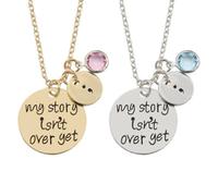 EXAOMBLE Collier à Lettres en Alliage Argenté, Pendentif Encouragement