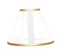 EXAOMBLE Collier Anti-Morsure Réglable Transparent en PVC Et PU Léger, Taille 16-21 Cm, Profondeur 12,5 Cm, Anneau De Récupération Post-opératoire pour Chiens Et Chats