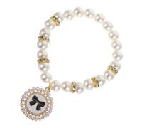 EXAOMBLE Collier Élégant Perles pour Chiens Et Chats Accessoire Chic pour Animaux De Compagnie De Toutes Confort Optimal Et Détails Fins pour Toutes Occasions