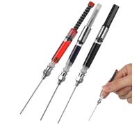 EXAOMBLE Convertisseur à Piston pour Stylo-plume Noir, 3 Pièces, Facile à Nettoyer et Compact, Compatible Calibre 3,4 Mm et 2,6 Mm pour Remplissage D'encre Précis