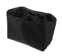 EXAOMBLE Couches Imperméable en Nylon Noir Grande Capacité, Compartiment Inférieur Étanche et Multiples Compartiments, pour Poussette et Nurserie