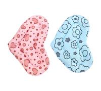 EXAOMBLE Coussin Chauffant Lit Créatif et Sûr pour Hamster et Cochon d'Inde 2pcs Facile à Transporter en Tissu Doux de Cœur pour Petits Animaux pour Sol ou Table