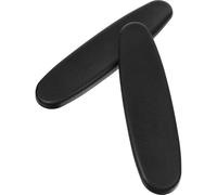 EXAOMBLE Coussin D'accoudoir en PU Noir Confortable et Solide, Paire de Repose-Bras Facile à Installer pour Chaise de Bureau et Fauteuil Gaming