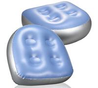 EXAOMBLE Coussins de Siège Gonflables Portable et Épais avec Ventouses Lot de 2 en PVC comme Rehausseur et Dossier pour Spa pour Adultes
