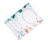 EXAOMBLE Couverture Photo pour Bébé en Flanelle Douce Tapis de Croissance pour -né Accessoire Photo Facile à Nettoyer ou Cadeau de