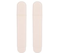 EXAOMBLE Craies de Couture Blanches en Plastique Marquage Temporaire Précis 2pcs avec Couvercle et Écriture Lisse pour Tissu et Vêtements