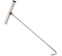 EXAOMBLE Crochet de Levage en Acier Inoxydable T-type 40 Cm Robuste pour Plaque D’égout, Outil Industriel Poignée Ergonomique, Levier Puissant pour Regard D’égout et Porte Enroulable