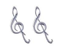 EXAOMBLE Décapsuleur en Alliage Argenté Forme Note de Musique, 2 Pièces, Portable Poignée Confortable, Outil Créatif pour Ouvrir Bouteilles la Maison Fête