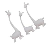 EXAOMBLE Décoration de Table Créative 3 Pièces en Céramique Blanche Forme Girafe pour Bureau et Maison, Objet Déco Moderne et Élégant pour Salon ou Espace de Travail