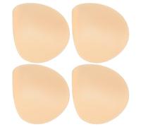 EXAOMBLE D'épaulettes Design Angle Droit Beige 2 Paires Auto-adhésives en Mousse 1 Cm, Corrigent Épaules Arrondies et Empêchent le Glissement des Vêtements pour Blazer et Manteau